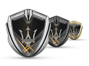 Maserati Emblema Abovedado Insignia Duradero De Lujo Tacto